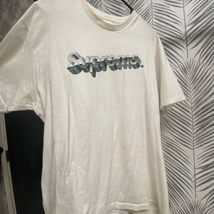 supreme chrome tee black